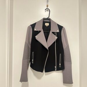 Aritzia Wilfred Crepe Moto Jacket